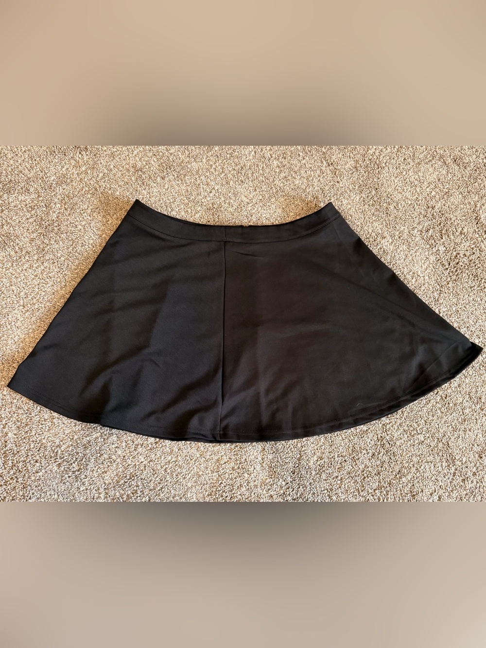 CIDER Black Skater Mini Skirt Size XL High Waist A-Line Flare